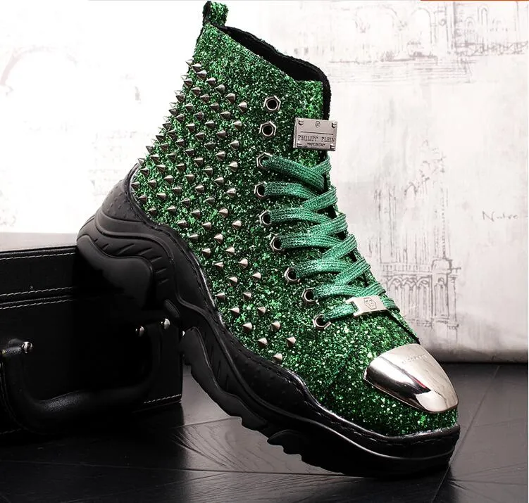 Chaussures cuir perlée luxe chic homme