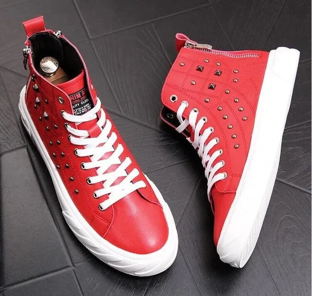 Chaussures cuir perlée luxe chic homme