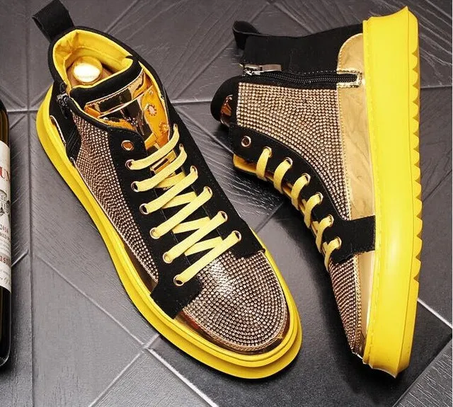 Chaussures cuir perlée luxe chic homme