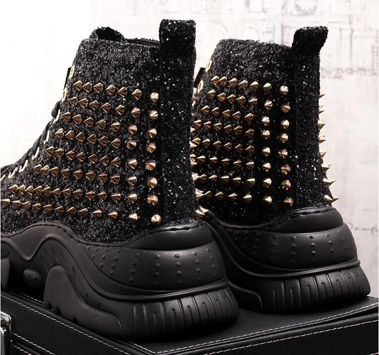 Chaussures cuir perlée luxe chic homme
