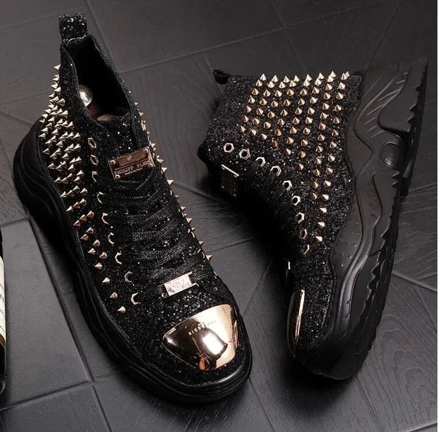 Chaussures cuir perlée luxe chic homme