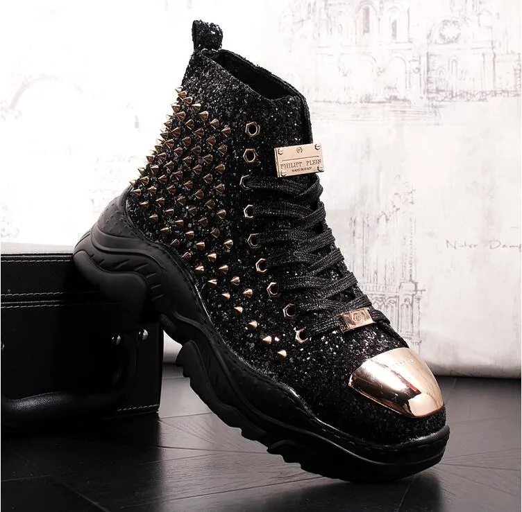 Chaussures cuir perlée luxe chic homme