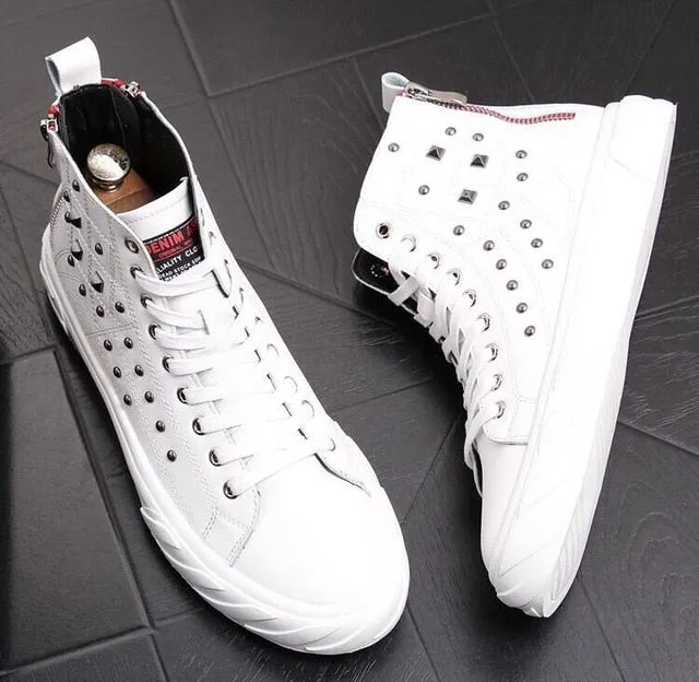 Chaussures cuir perlée luxe chic homme