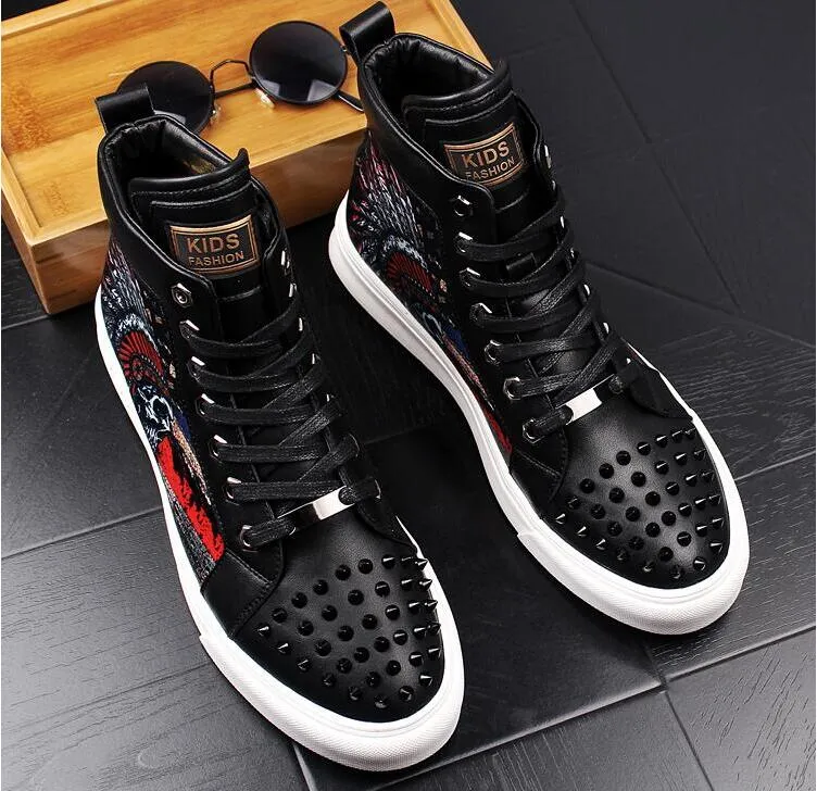 Chaussures cuir perlée luxe chic homme