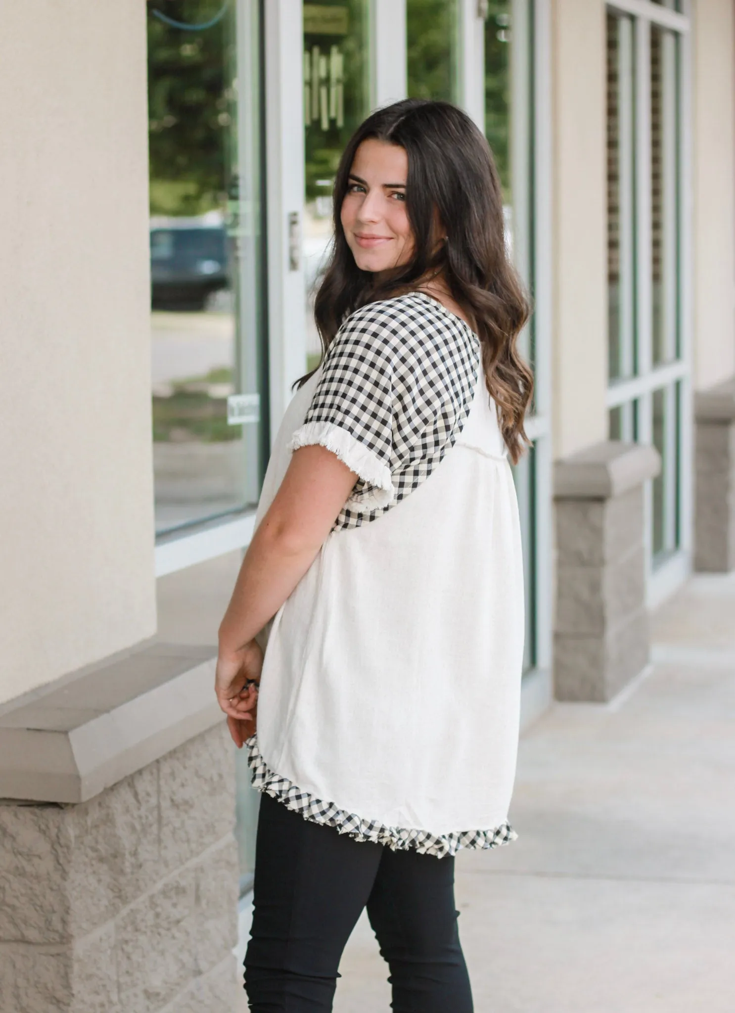 Checkered Beauty Blouse