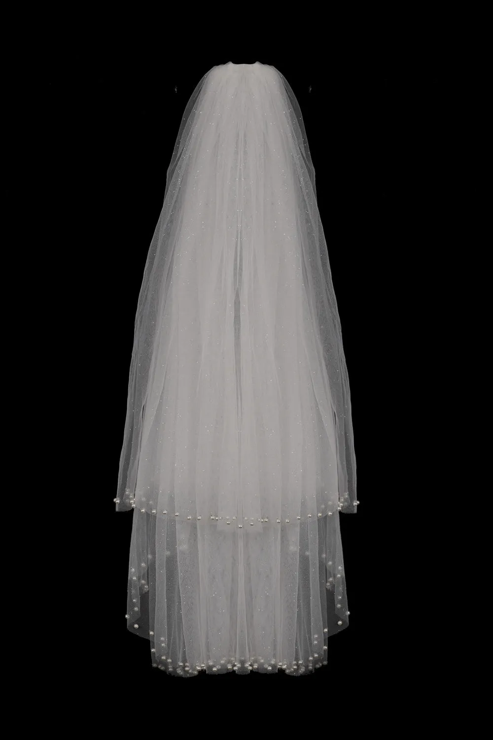 Chloe Elegant With Pearls Wedding Veils