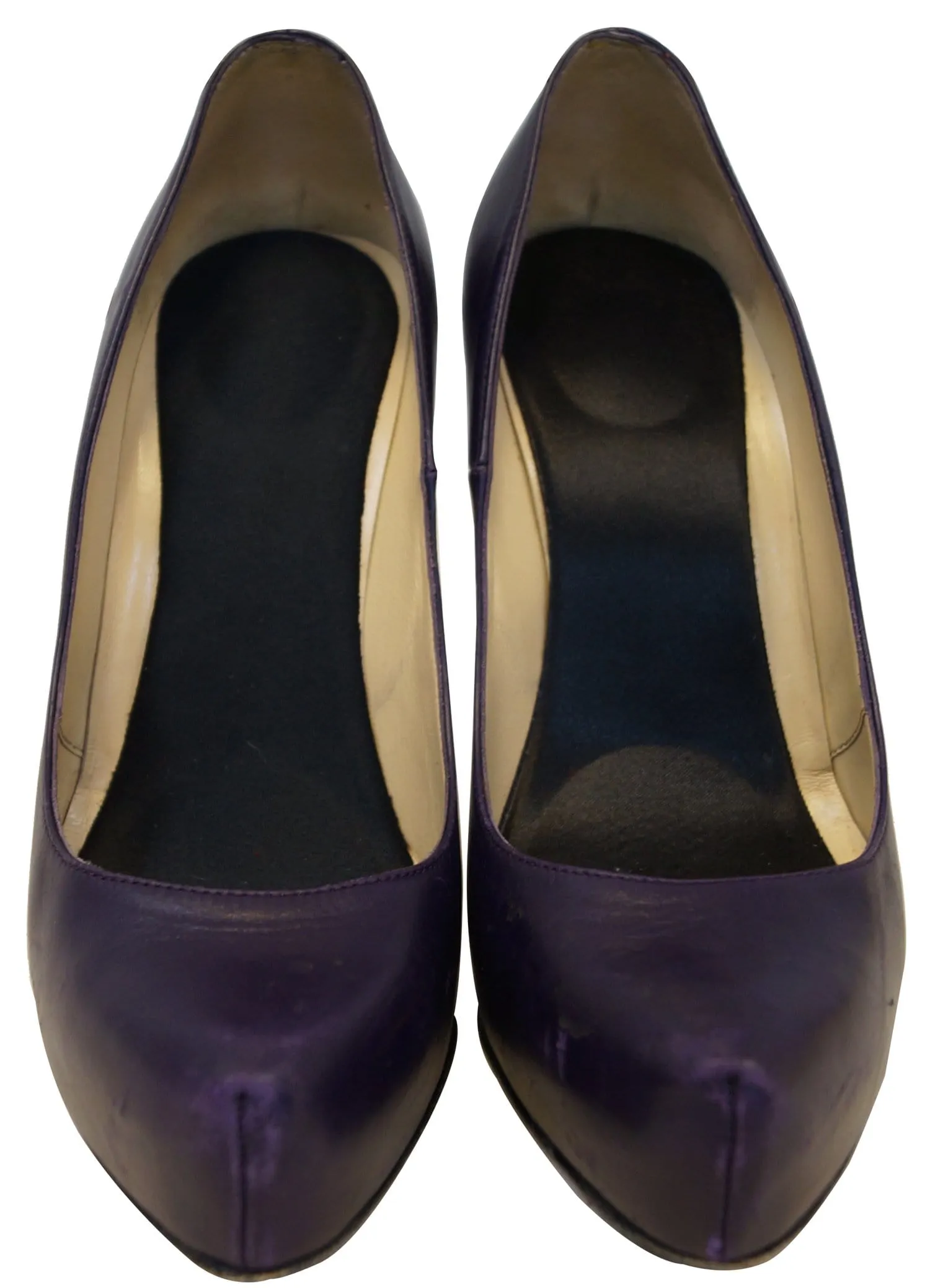 Christian Louboutin Purple Rolandzip Calf Seta Platforms - Sale
