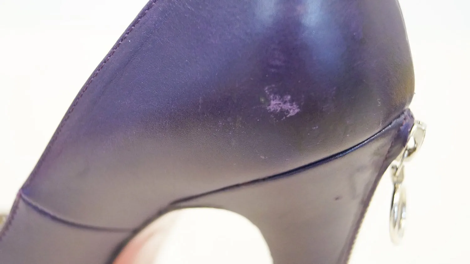 Christian Louboutin Purple Rolandzip Calf Seta Platforms - Sale