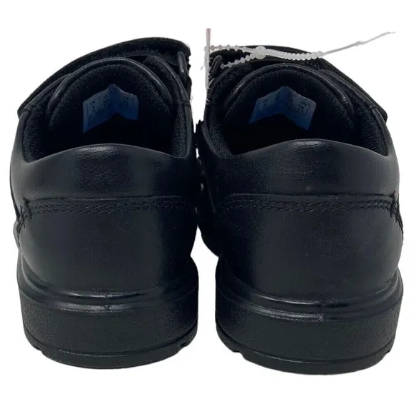 Clarks Boys Black Remi Pace Sneakers Size Wide 8.5 US 25.5 EU Leather NEW NIB