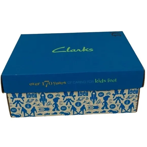 Clarks Boys Black Remi Pace Sneakers Size Wide 8.5 US 25.5 EU Leather NEW NIB