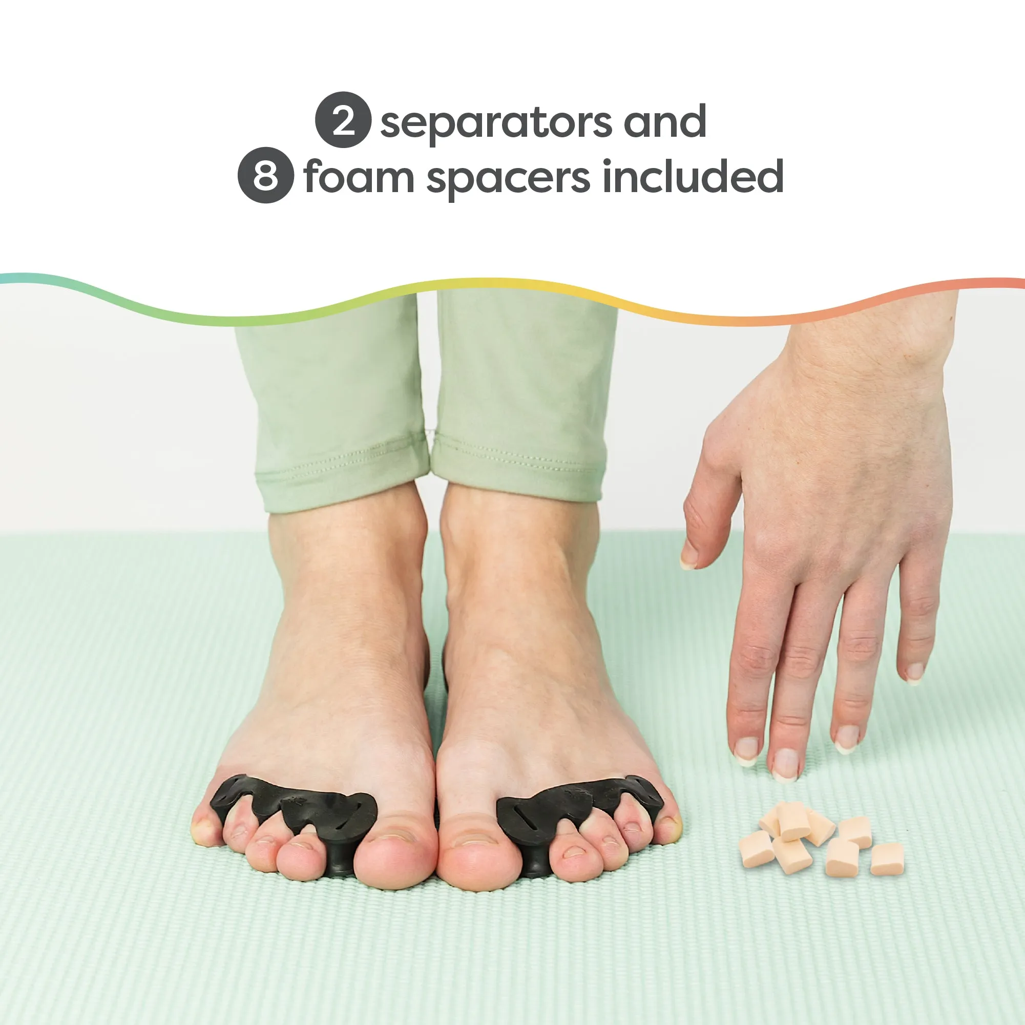 Customizable Toe Separators with Inserts