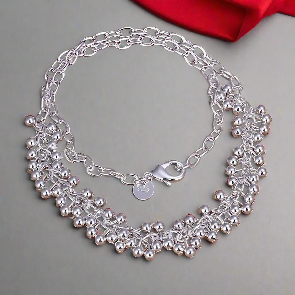 Dangling Charms Necklace & Bracelet Set