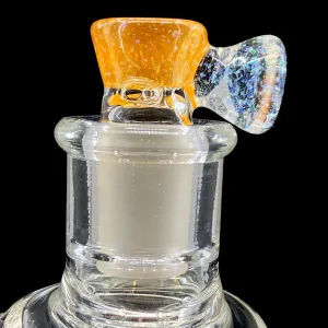 DC Glass Arts Cone Handle 18mm 4-Hole Crushed Opal Slide