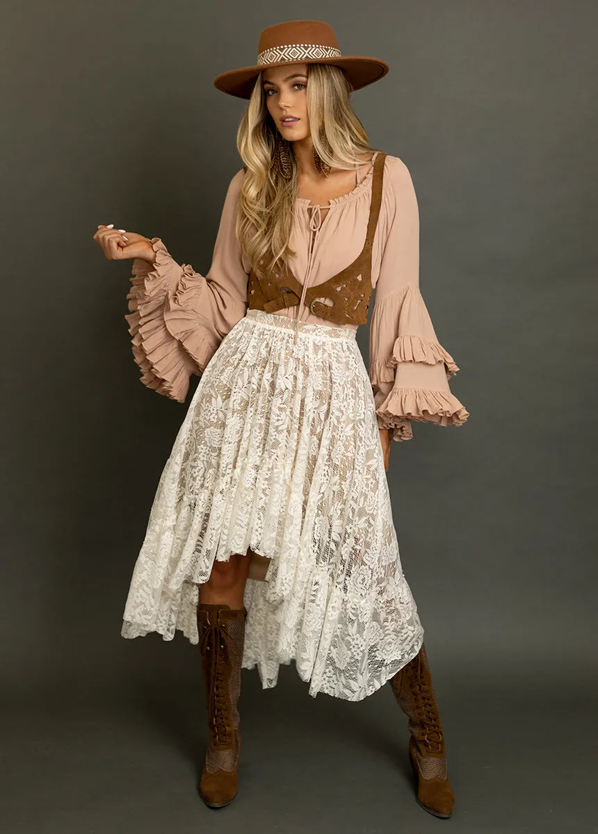 Devina Top in Dusty Rose