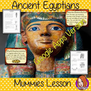 Distance Learning Ancient Egyptian Mummies Google Slides Lesson