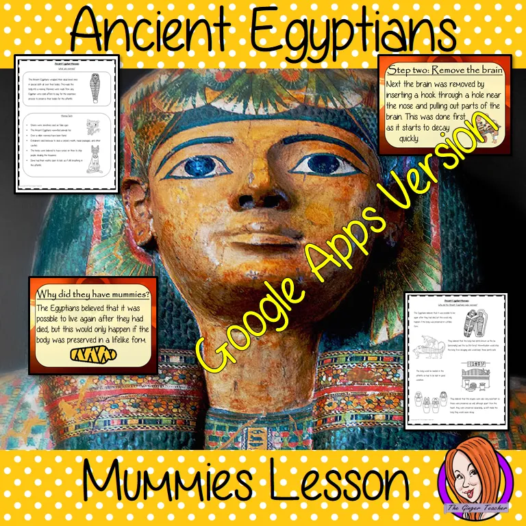 Distance Learning Ancient Egyptian Mummies Google Slides Lesson