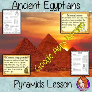 Distance Learning Ancient Egyptian Pyramids Complete Google Slides Lesson