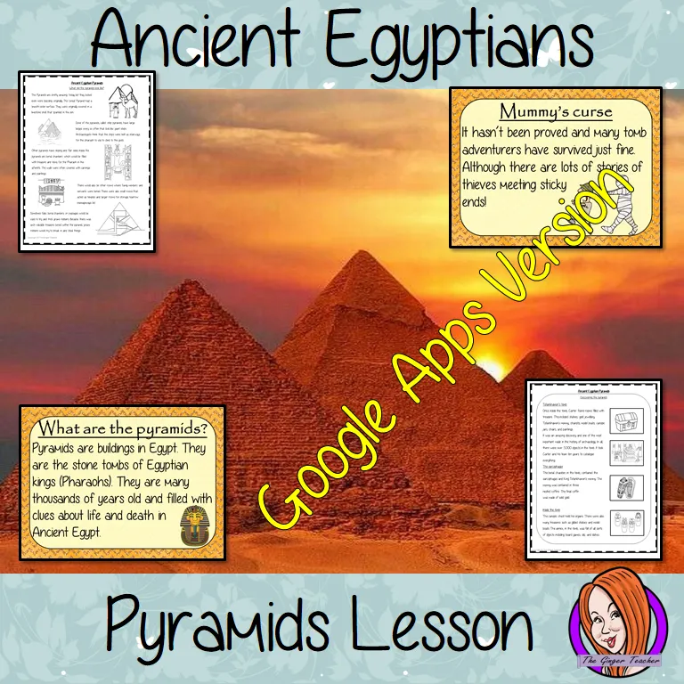 Distance Learning Ancient Egyptian Pyramids Complete Google Slides Lesson