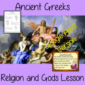 Distance Learning Ancient Greek Religion and Gods Complete Google Slides Lesson