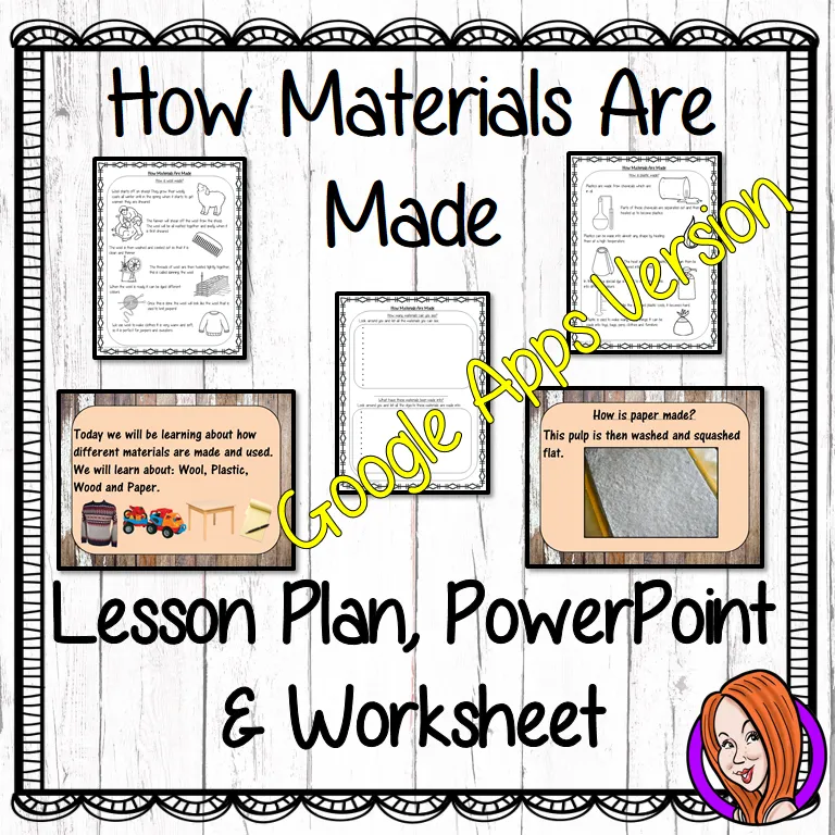 Distance Learning How Materials are Made Google Slides Lesson