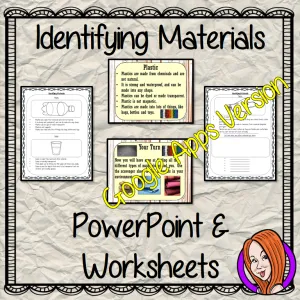 Distance Learning Identifying Materials Google Slides Lesson