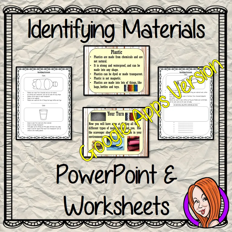 Distance Learning Identifying Materials Google Slides Lesson