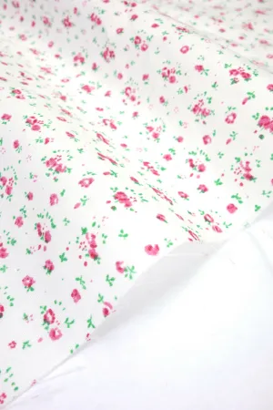 Ditsy Pink Shabby Chic Polycotton Floral Fabric
