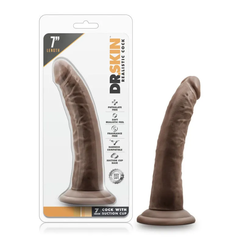 Dr. Skin - 7 Inch  With Suction Cup -  Chocolate