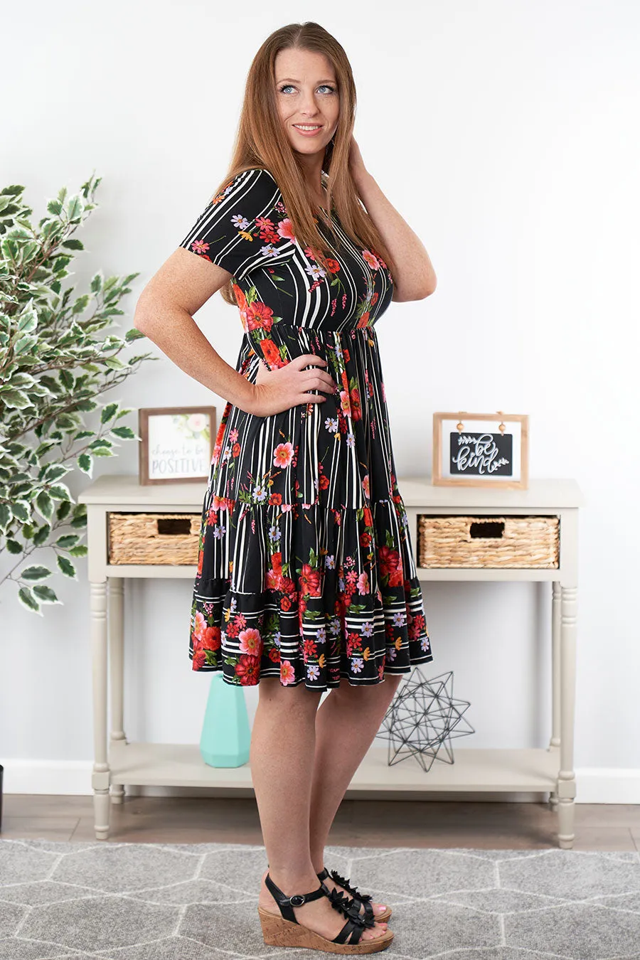 Drama Free Floral Dress