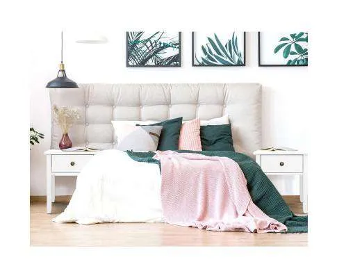 Drawer Bedside Table - White