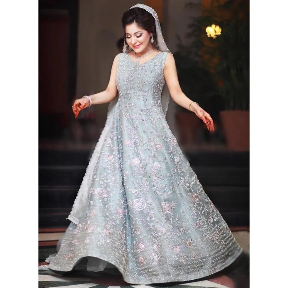 Elegant Pakistani Bridal Maxi for Reception # B2058