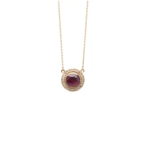 Elegant Ruby & Diamond Necklace