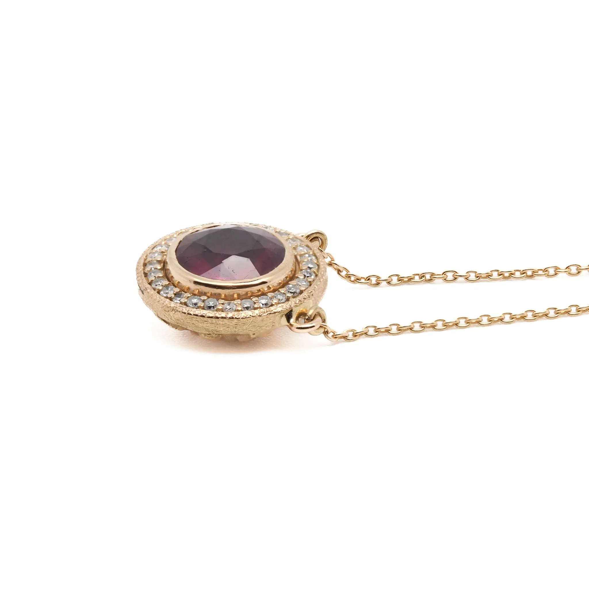 Elegant Ruby & Diamond Necklace