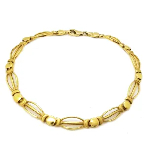 Elegant Yellow Gold Bracelet (14K)