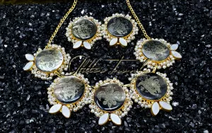 Emily Mother of Pearl Statement Necklace