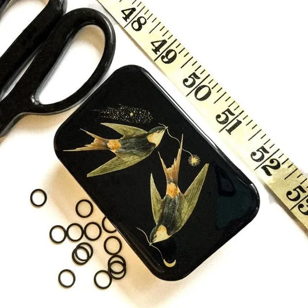Enameled Notions Tin - Large