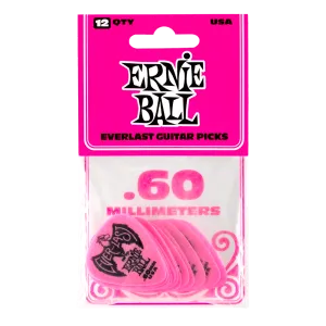 Ernie Ball Everlast picks .60mm (12 Pack)