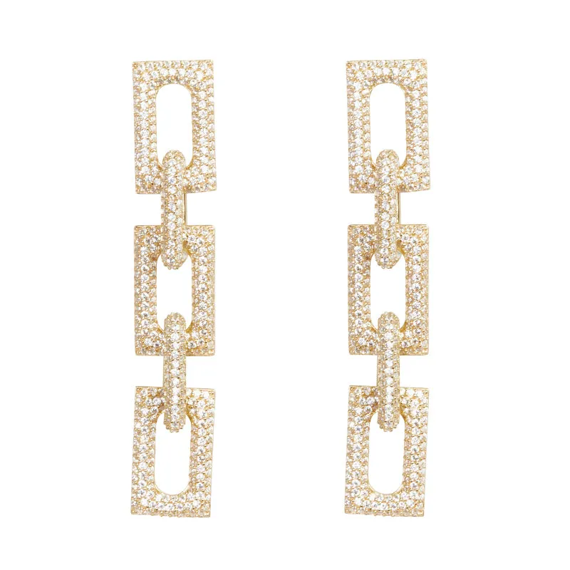 Flat Block Earrings