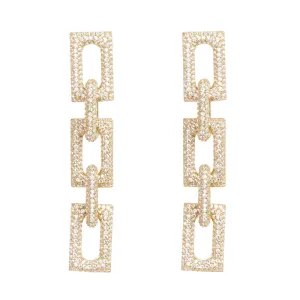 Flat Block Earrings