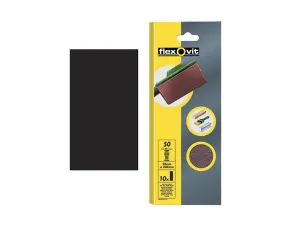 Flexovit 1/3 Sanding Sheets Plain Medium Grit (Pack Of 10)