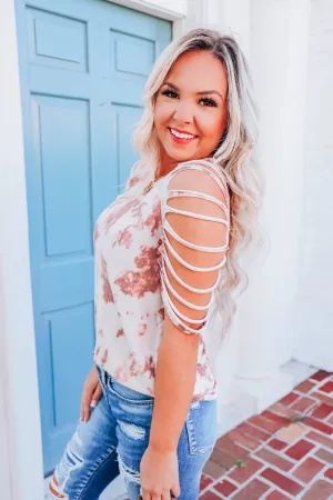 Florence Laser Cut Top - Rust