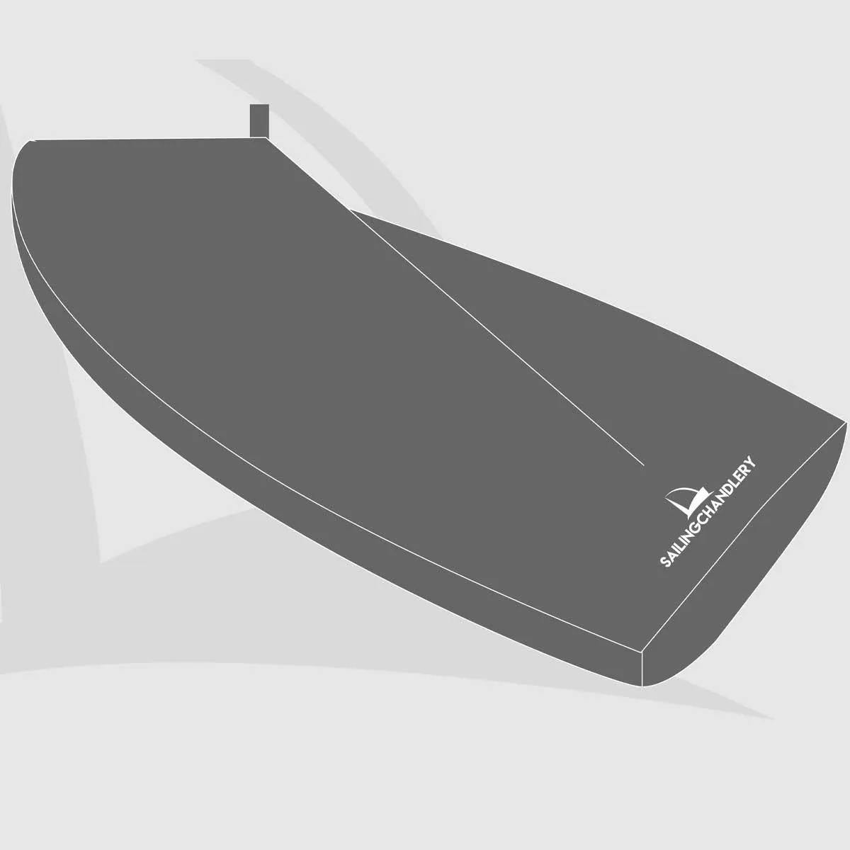 Flying 15 Boat Cover - Boom Up - PVC Grey