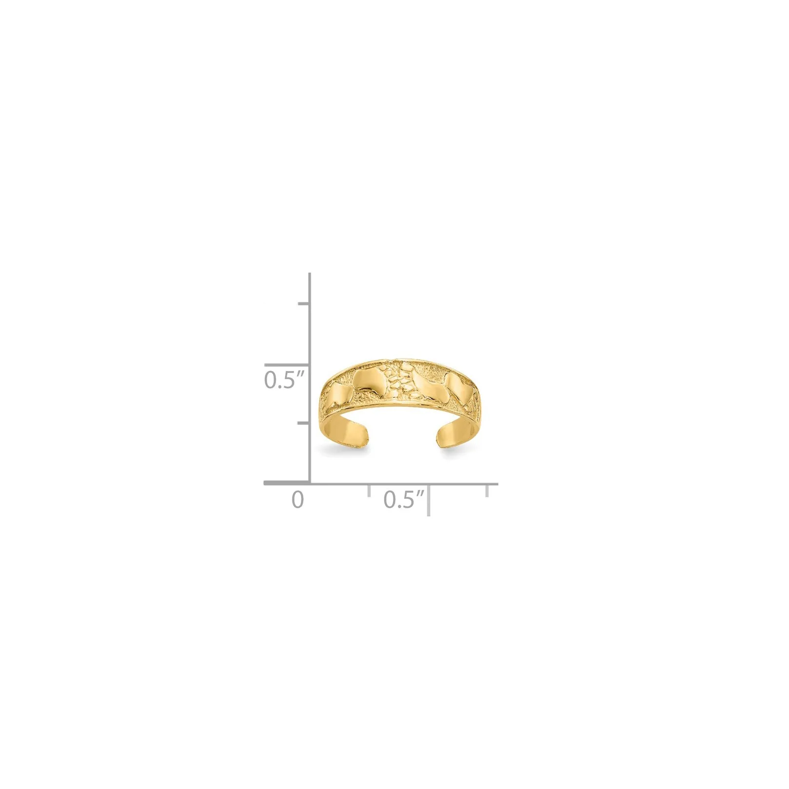 Footprint Ring (14K)