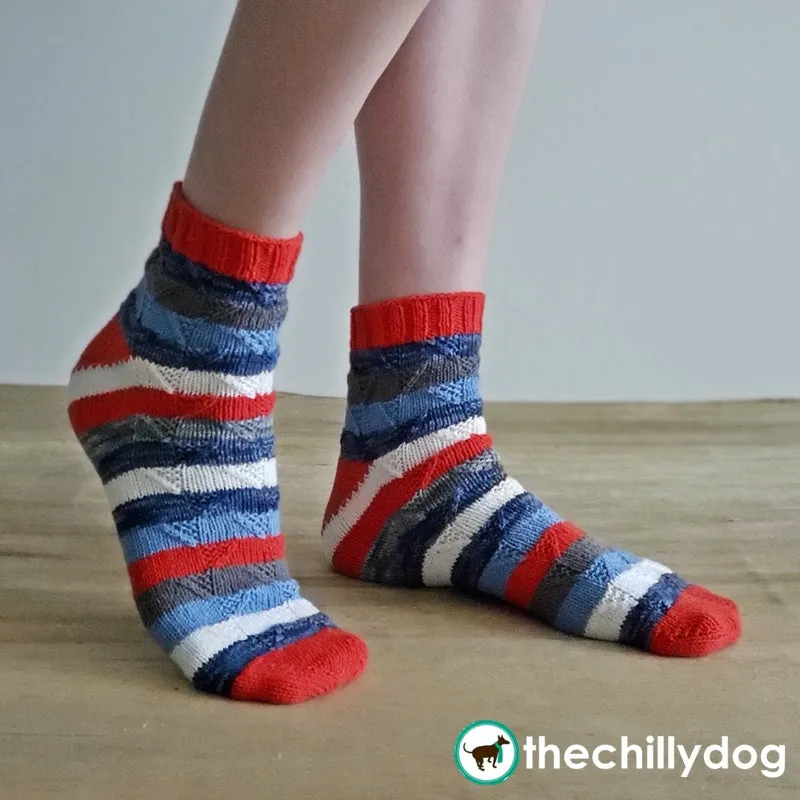 Founders Day Socks: Knitting Pattern PDF