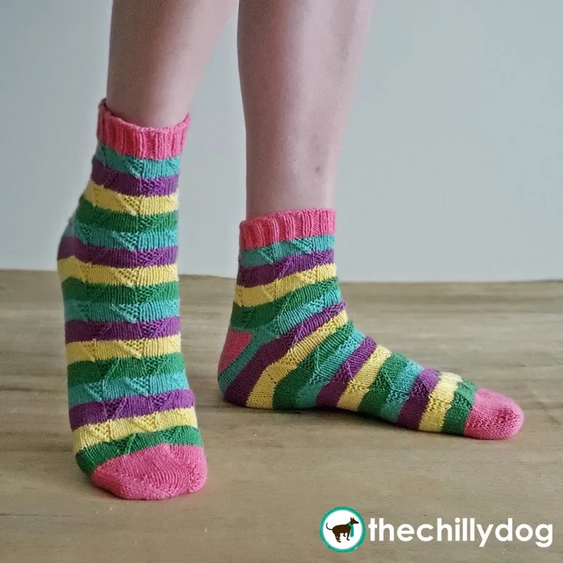 Founders Day Socks: Knitting Pattern PDF