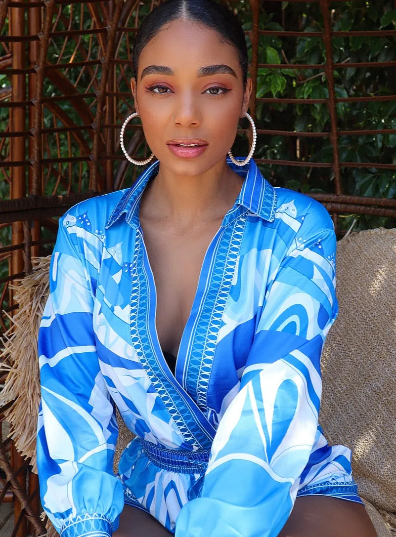 FRENCH BLUE ROMPER
