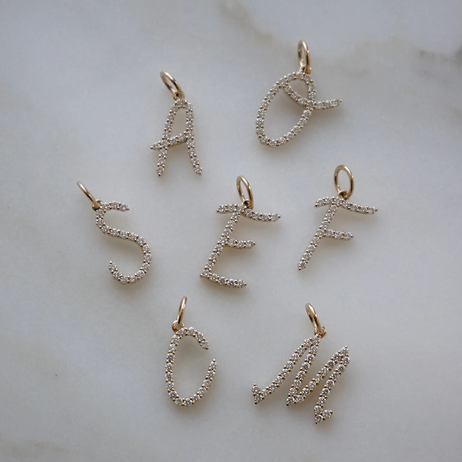Gold Every Length Initial Chain Necklace