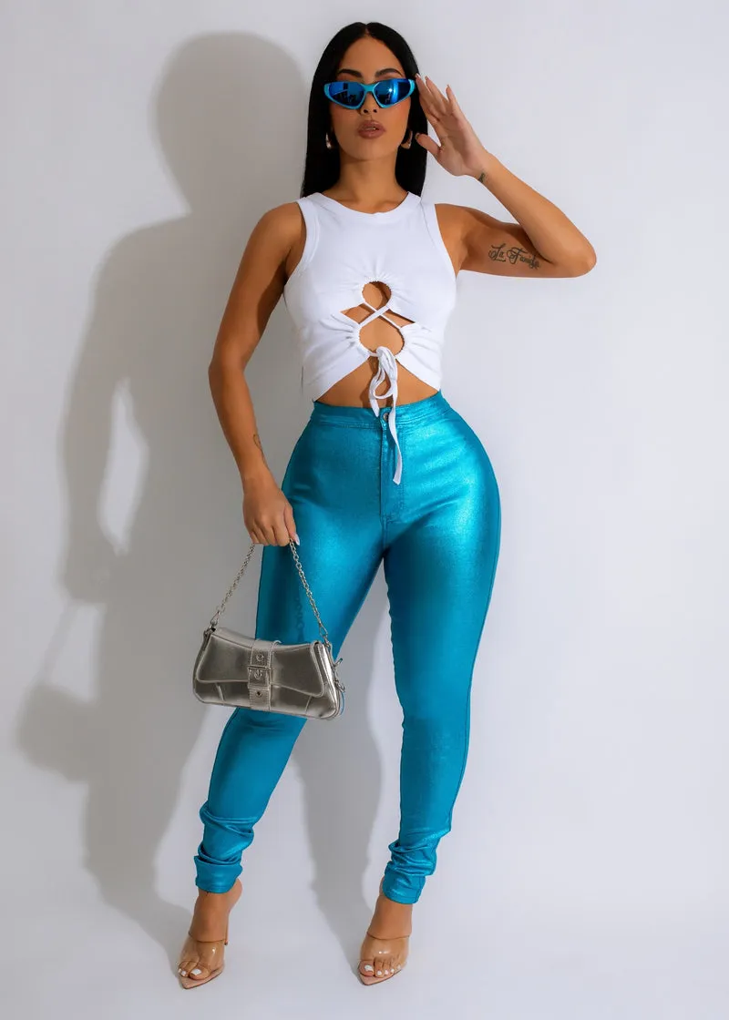 GP4109P-Metallic Stretchy Pants (4PCS)