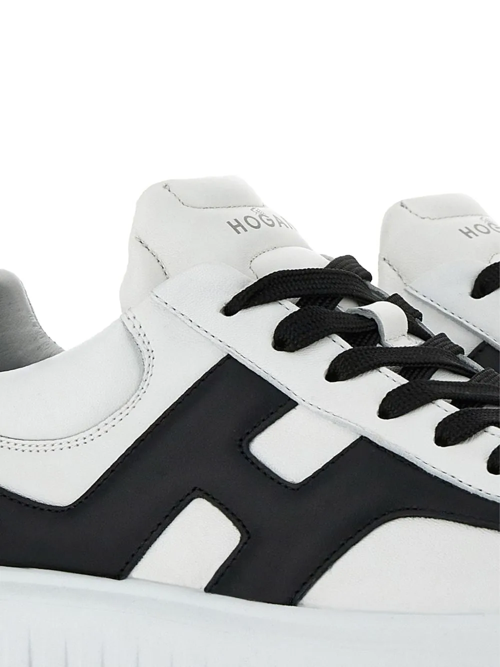 H-stripes leather sneakers