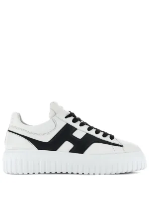 H-stripes leather sneakers